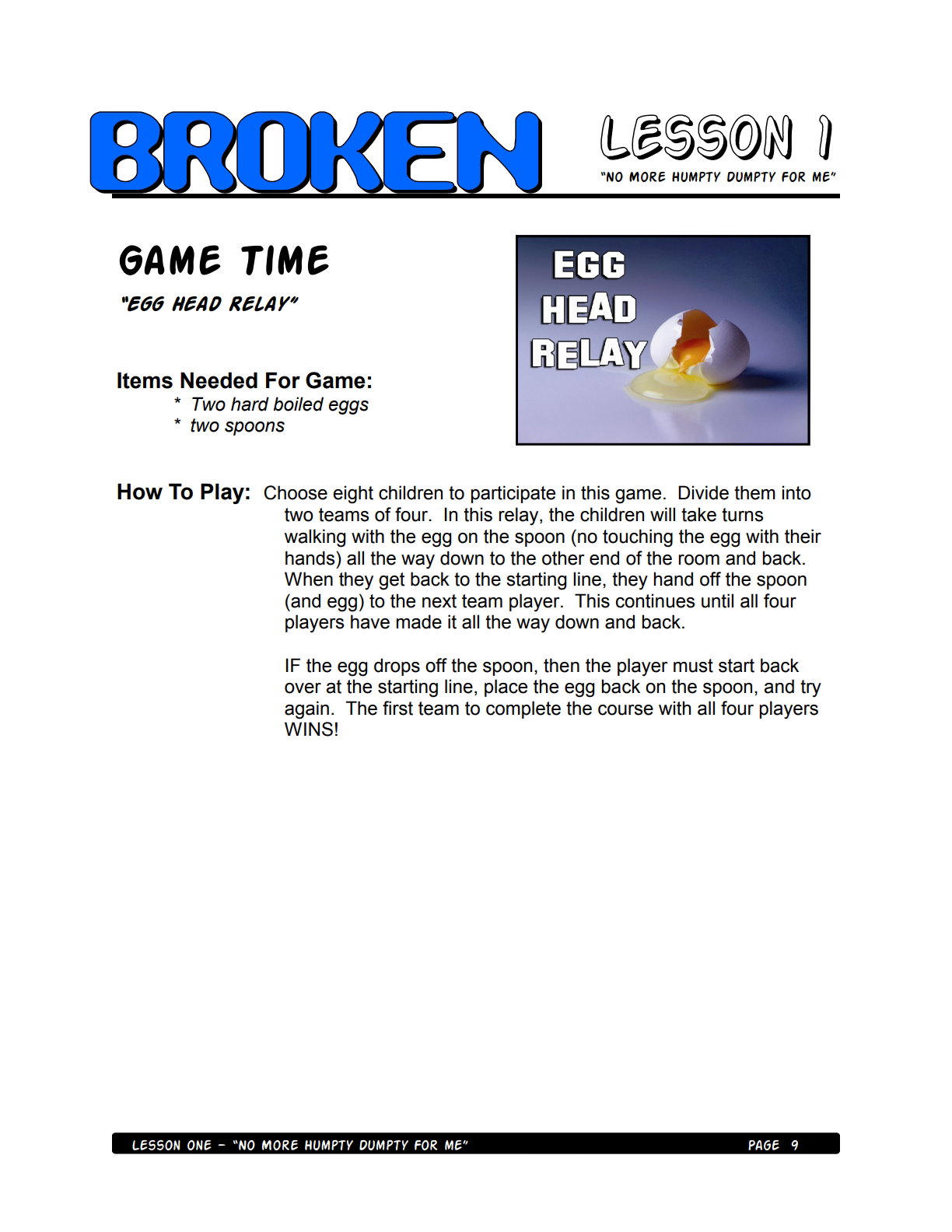 Broken – 4 Weeks of Primary School Lessons for Children's Church_6