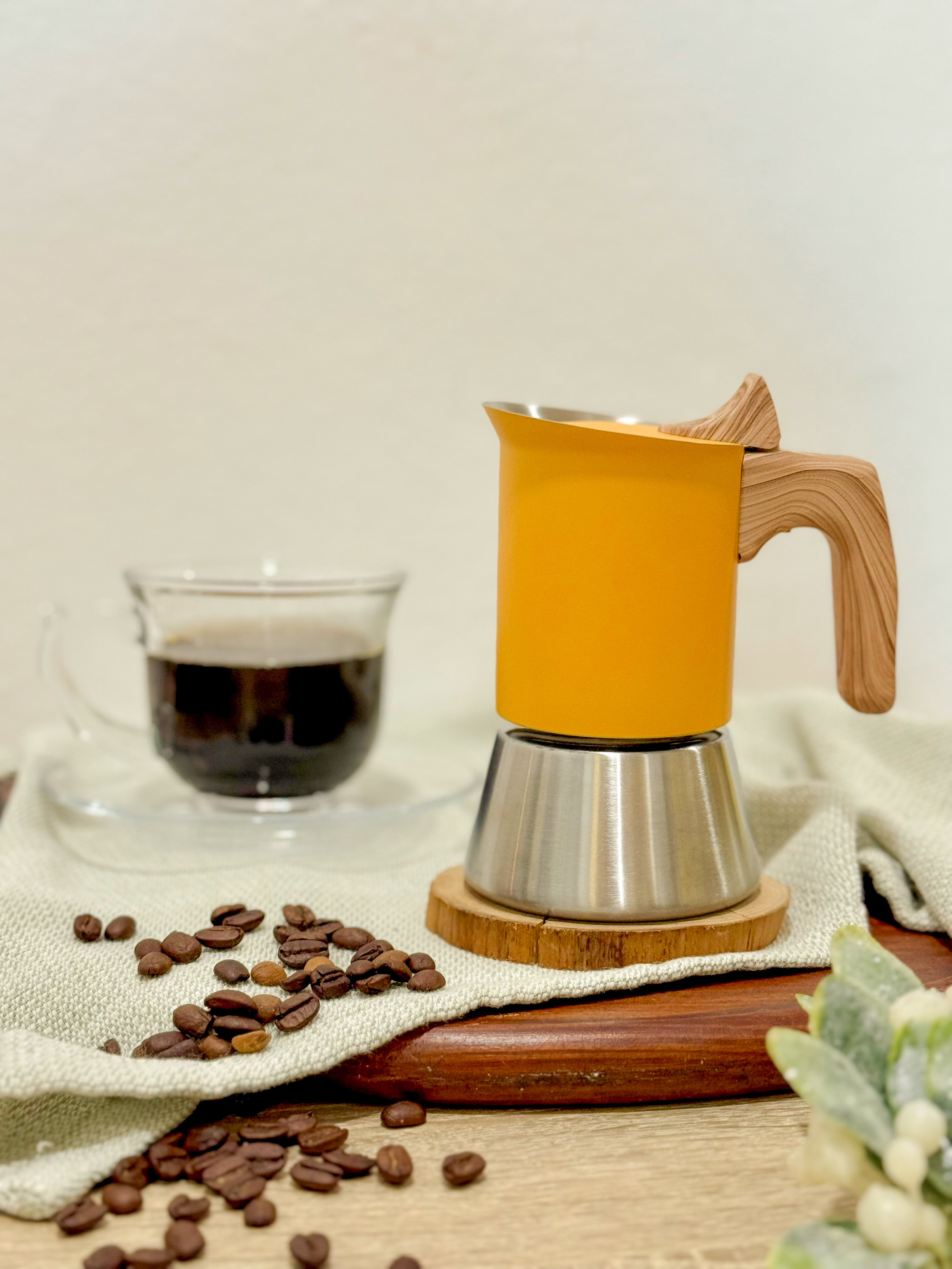 Greca mango/asa de madera 