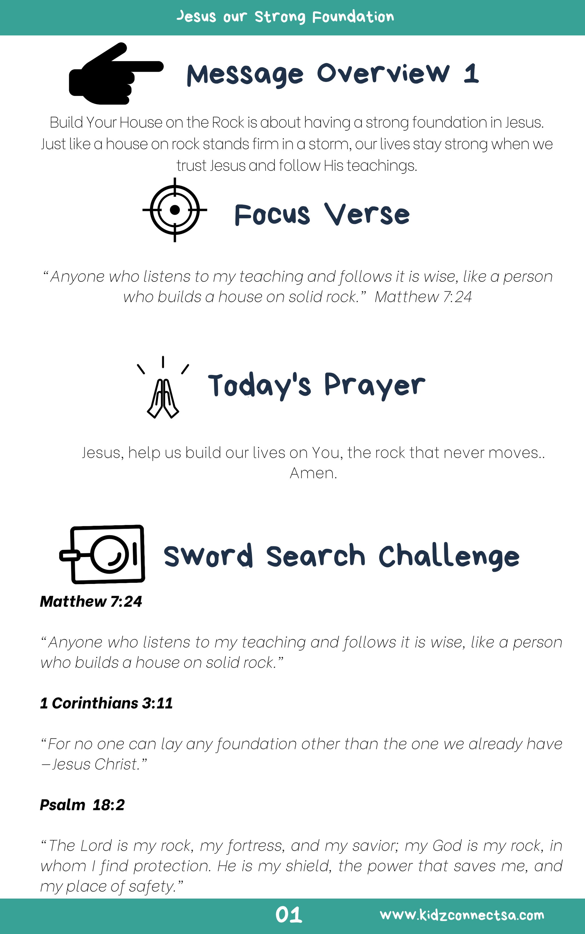 Build Your House on the Rock – 4-Week Children's Church Series_2