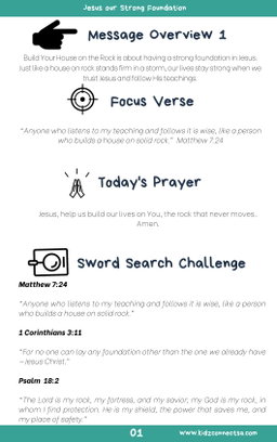 Build Your House on the Rock – 4-Week Children's Church Series