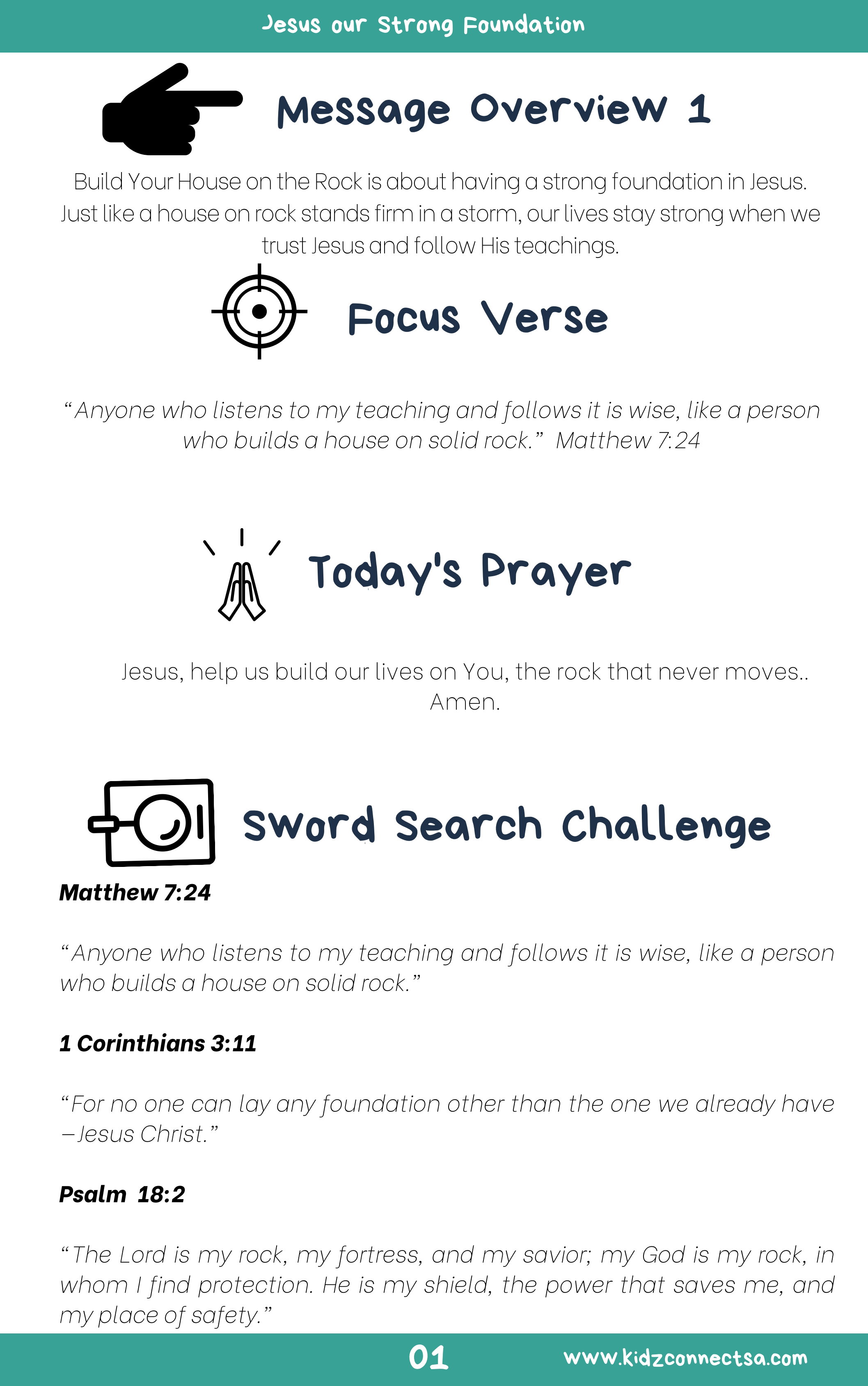 Build Your House on the Rock – 4-Week Children's Church Series_2