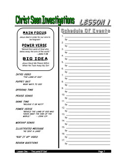 CSI: Christ Seen Investigations – 4 Weeks of Primary School Lessons for Children's Church