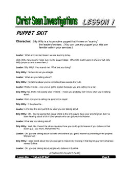 CSI: Christ Seen Investigations – 4 Weeks of Primary School Lessons for Children's Church