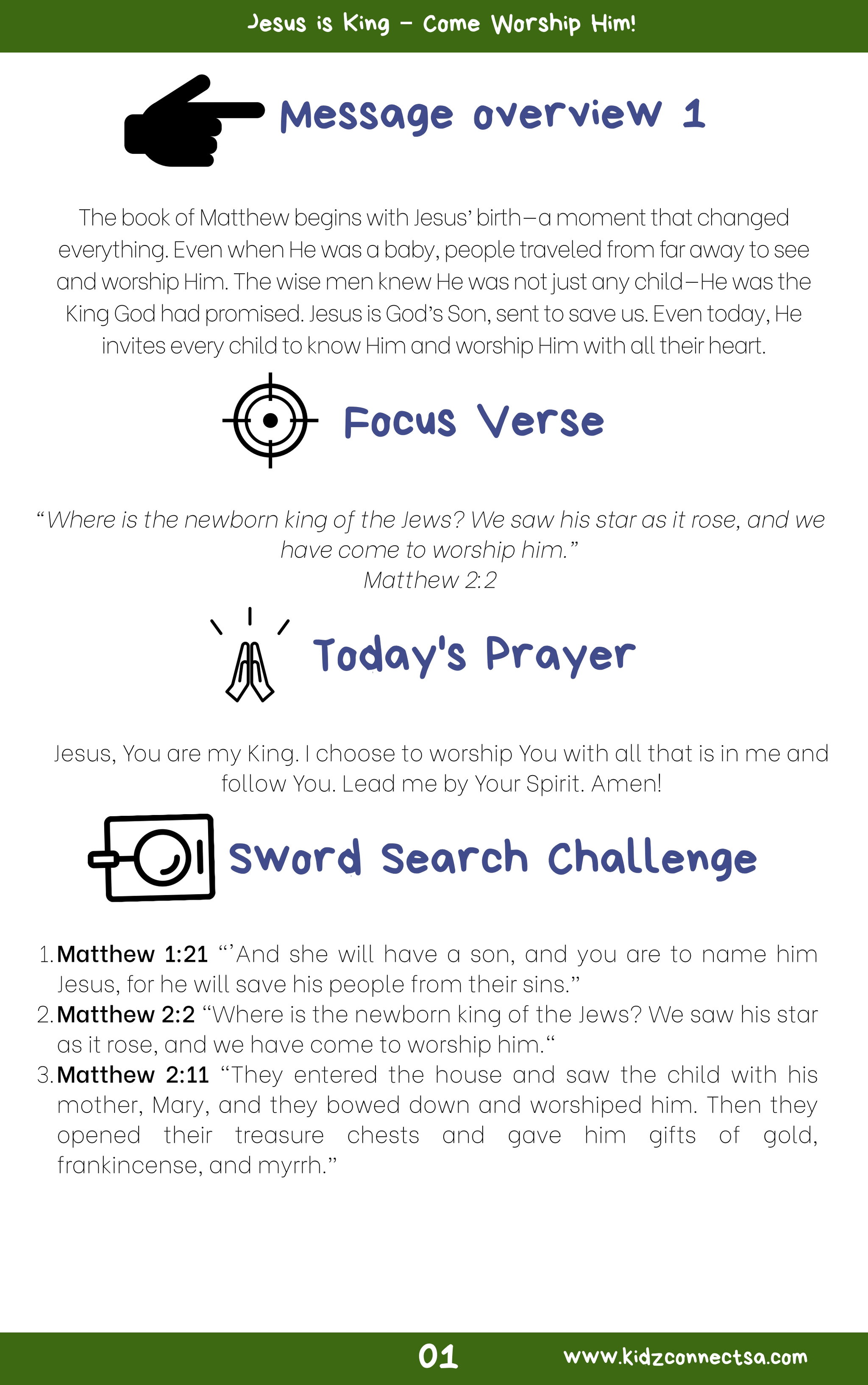 Discover Jesus in Matthew –  4 Weeks of Primary School Lessons for Children's Church_2