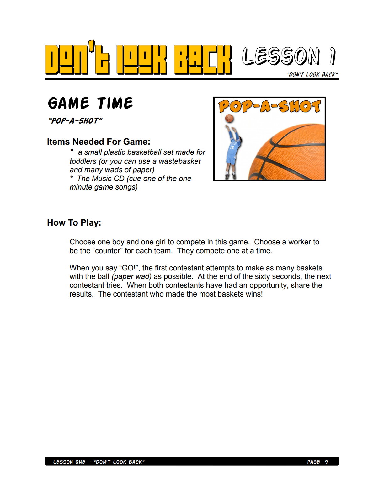 Don’t Look Back – 4 Weeks of Primary School Lessons for Children's Church_5