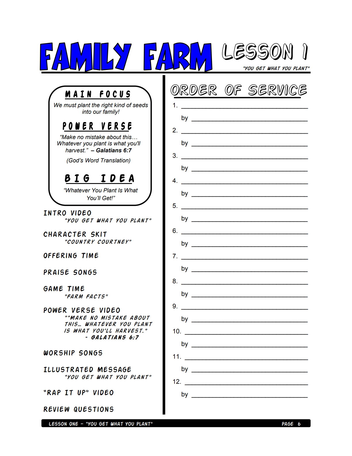 Family Farm – 5 Weeks of Primary School Lessons for Children's Church_2