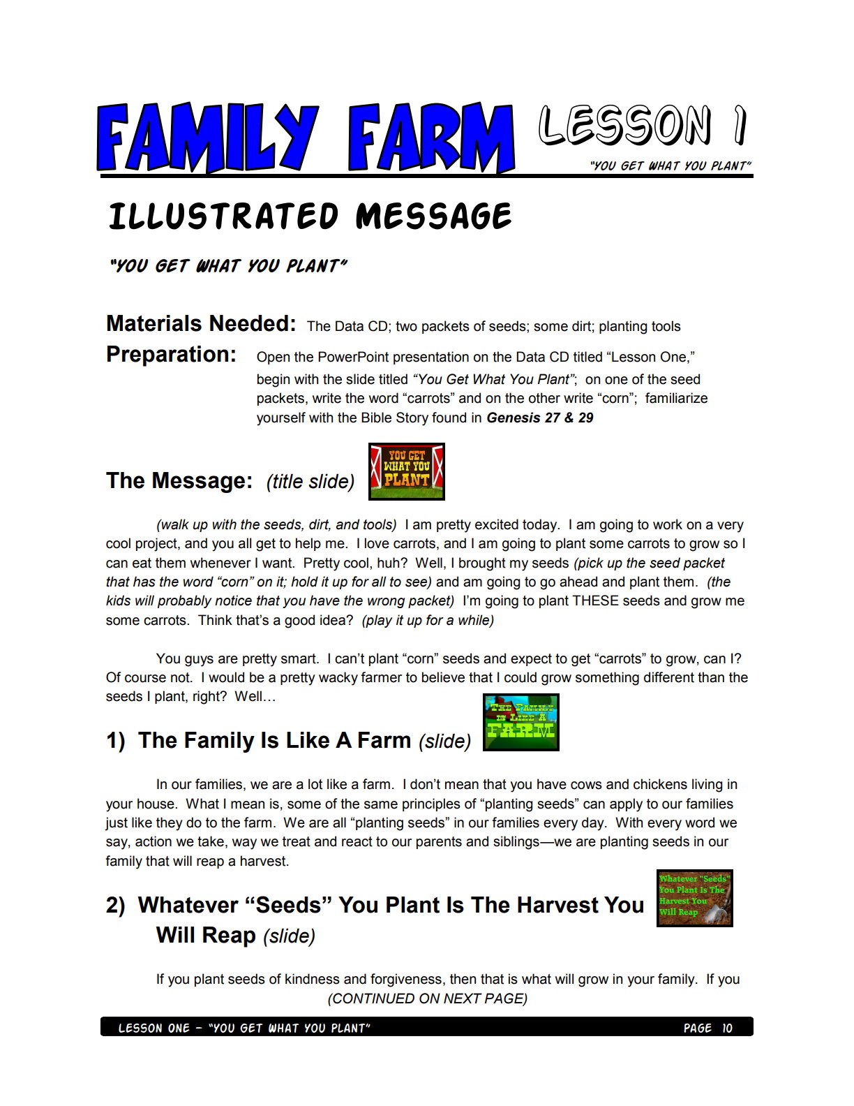 Family Farm – 5 Weeks of Primary School Lessons for Children's Church_6