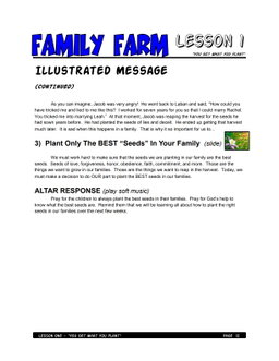 Family Farm – 5 Weeks of Primary School Lessons for Children's Church