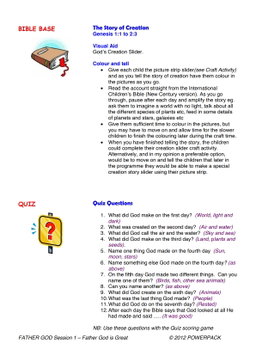 Father God – 6 Weeks of Primary School Lessons for Children's Church