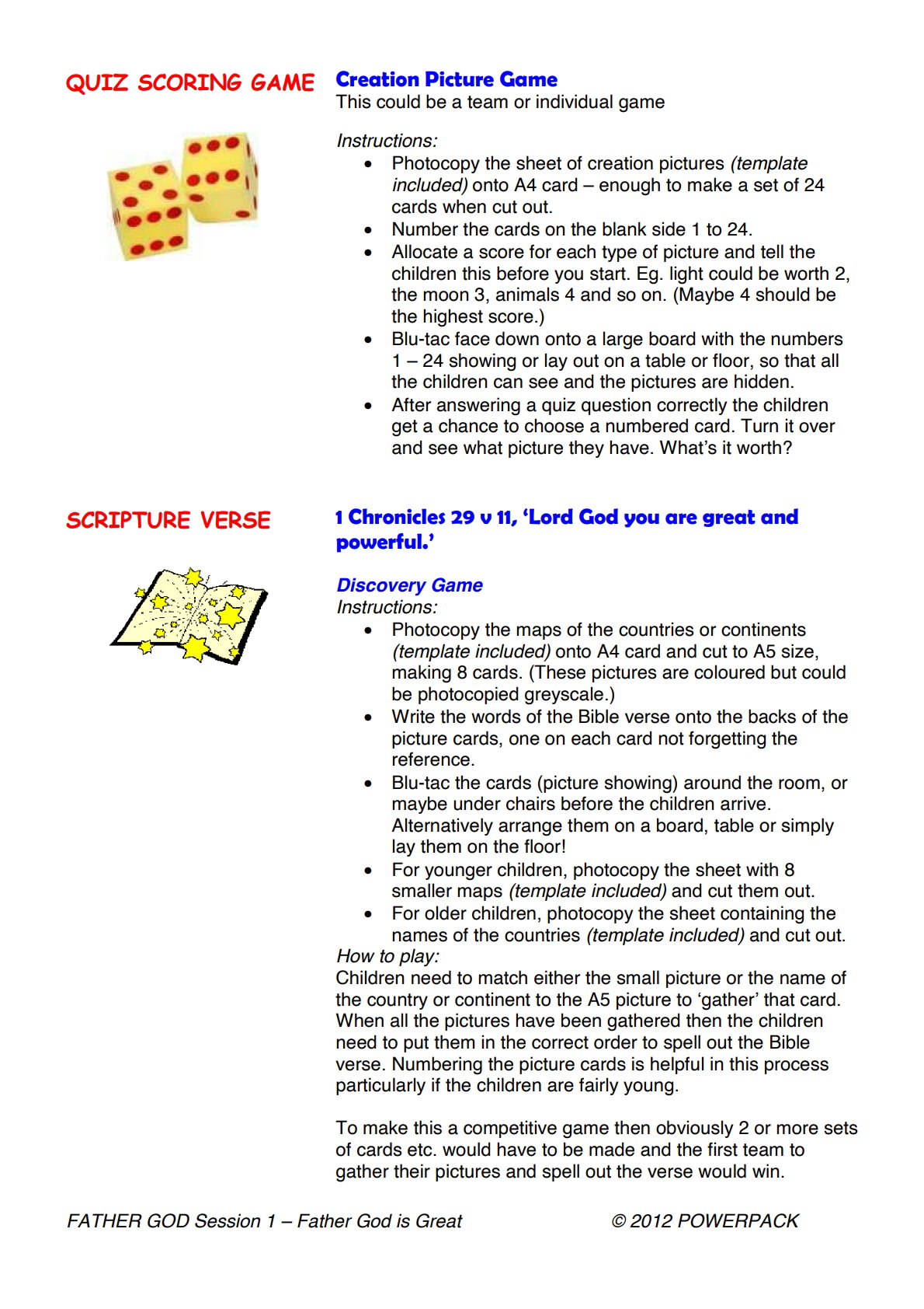Father God – 6 Weeks of Primary School Lessons for Children's Church_3