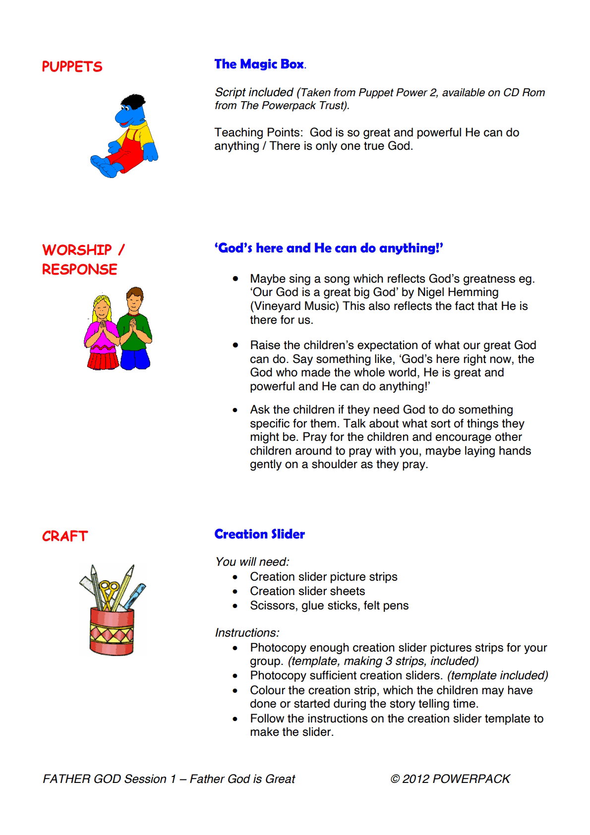 Father God – 6 Weeks of Primary School Lessons for Children's Church_4