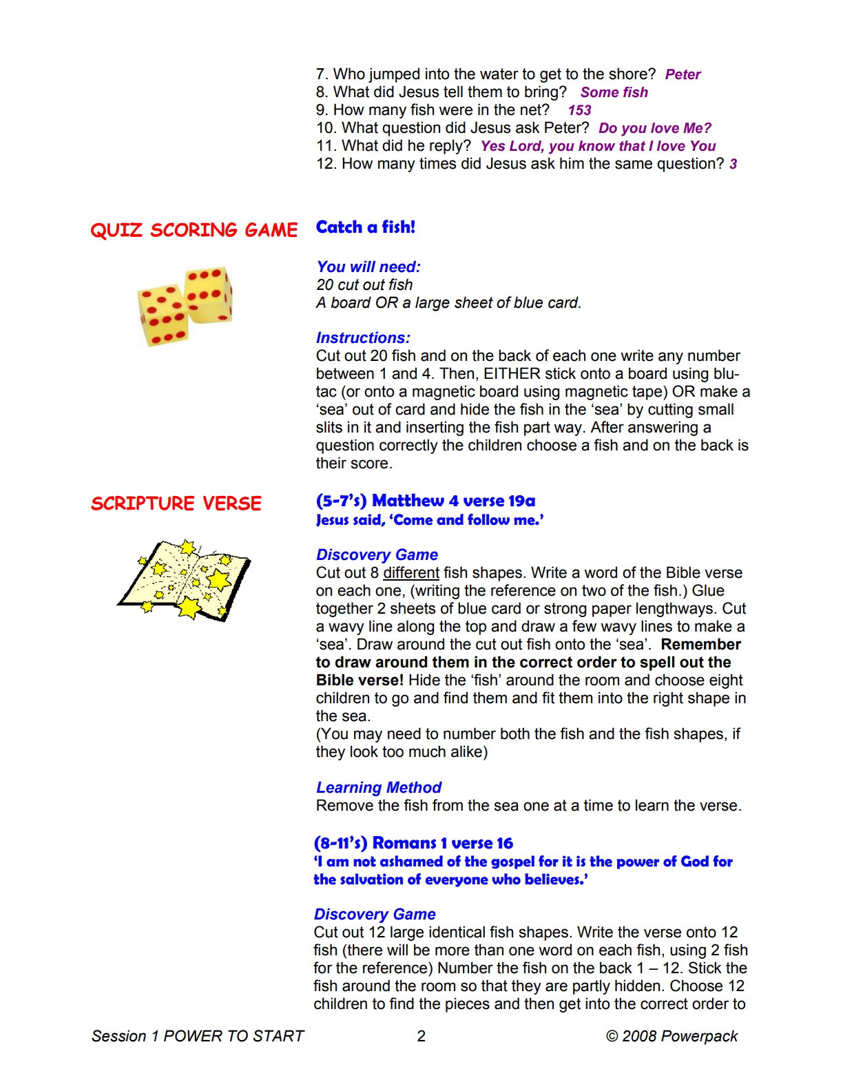 Filled With Power – 7 Weeks of Primary School Lessons for Children's Church_2