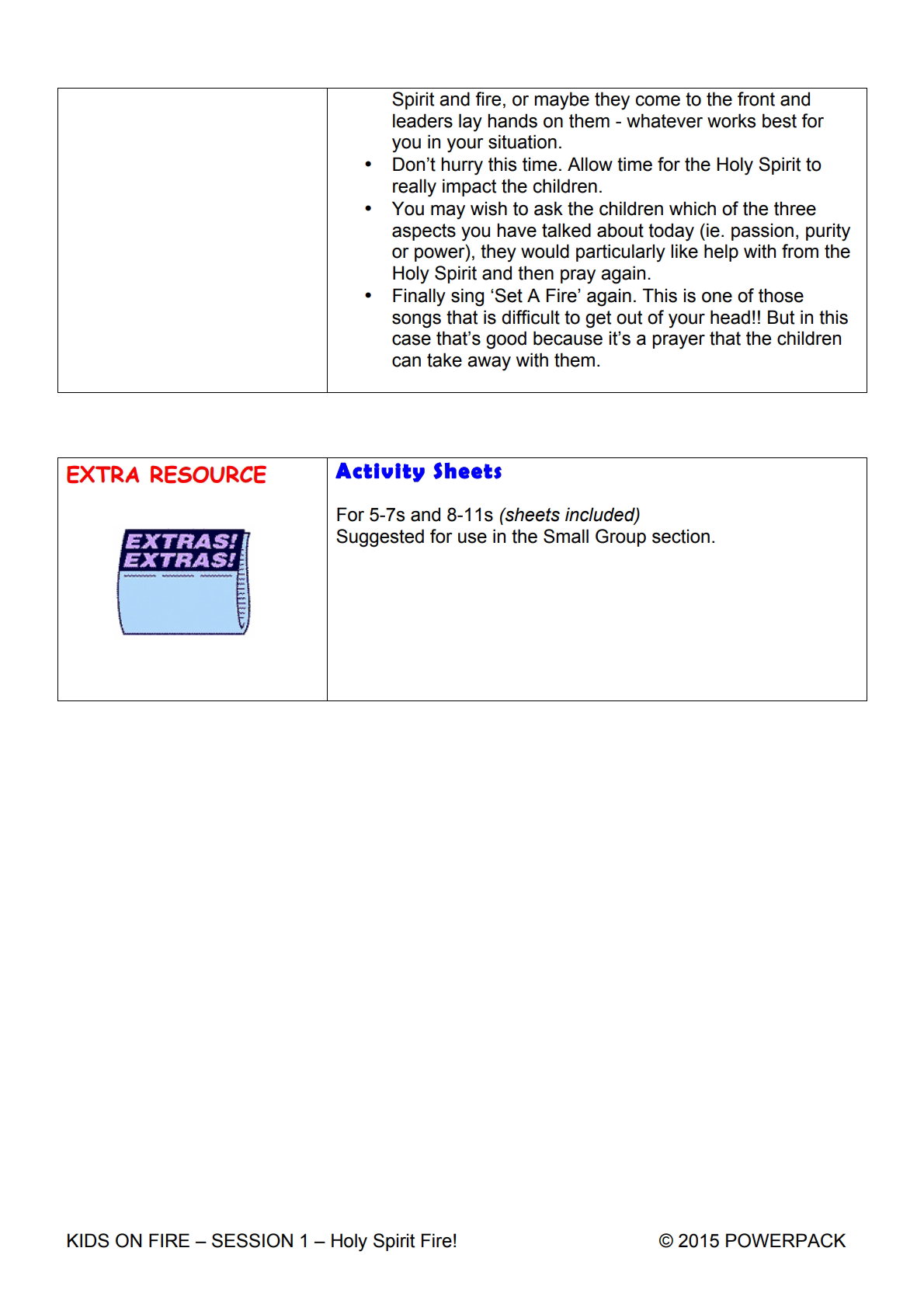 Fire Carriers – 7 Weeks of Primary School Lessons for Children's Church_5