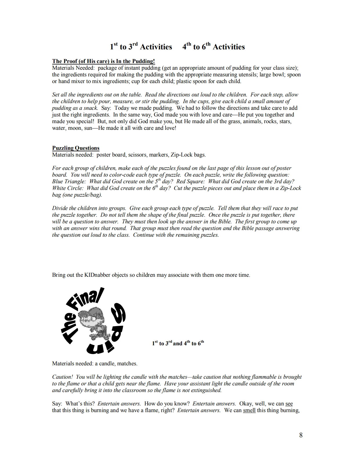 Firm Foundation  – 8 Weeks of Primary School Lessons for Children's Church_8