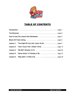 Five 4 the Fight – 5 Weeks of Primary School Lessons for Children's Church