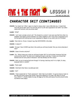 Five 4 the Fight – 5 Weeks of Primary School Lessons for Children's Church