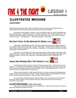 Five 4 the Fight – 5 Weeks of Primary School Lessons for Children's Church