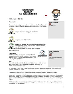 Fruit of the Spirit 1 – 5 Weeks of Primary School Lessons for Children's Church
