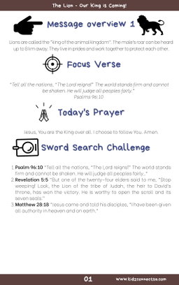 God’s Creation: The Big 5 Adventure - 5 Weeks of Primary School Lessons for Children's Church