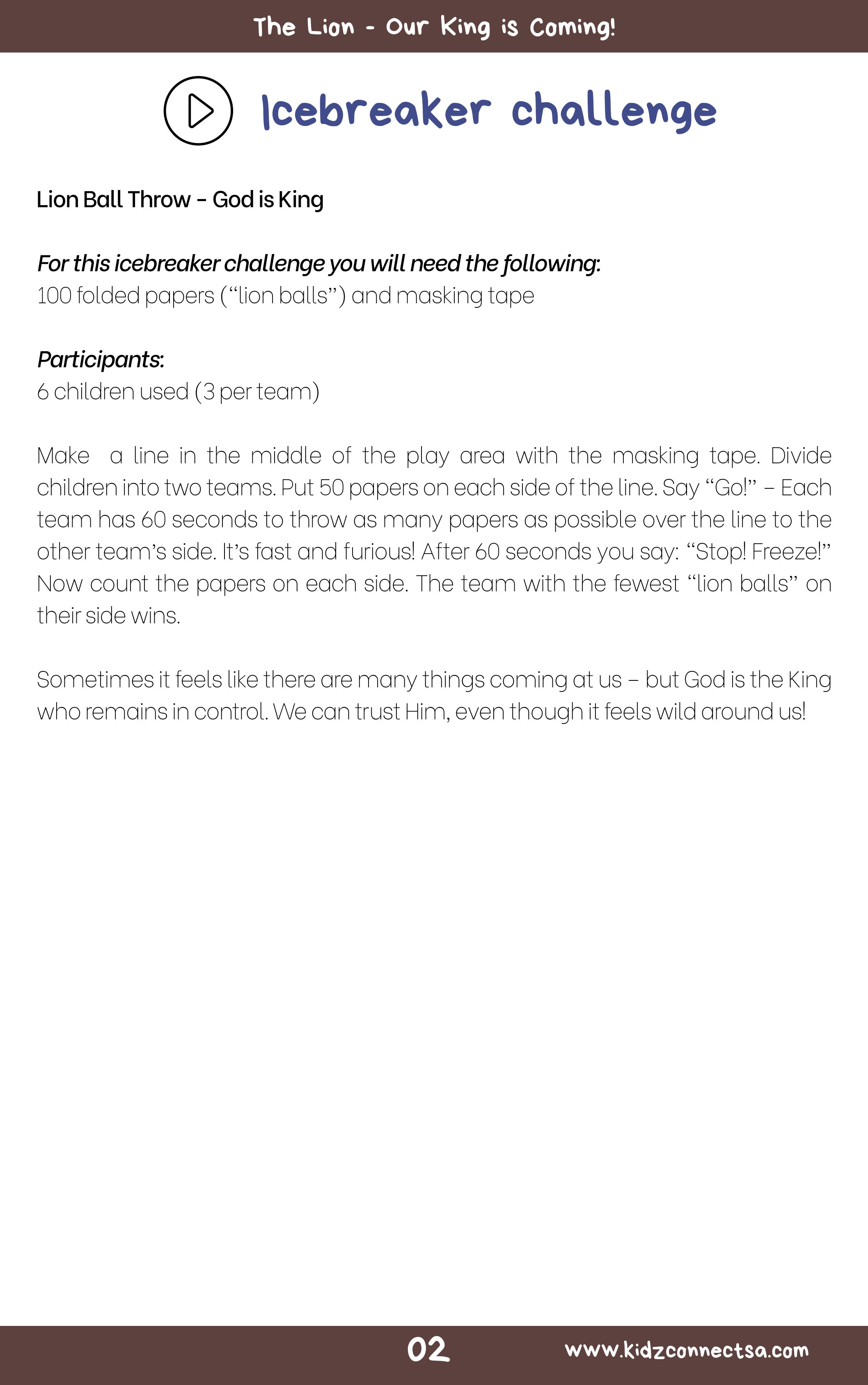 God’s Creation: The Big 5 Adventure - 5 Weeks of Primary School Lessons for Children's Church_3