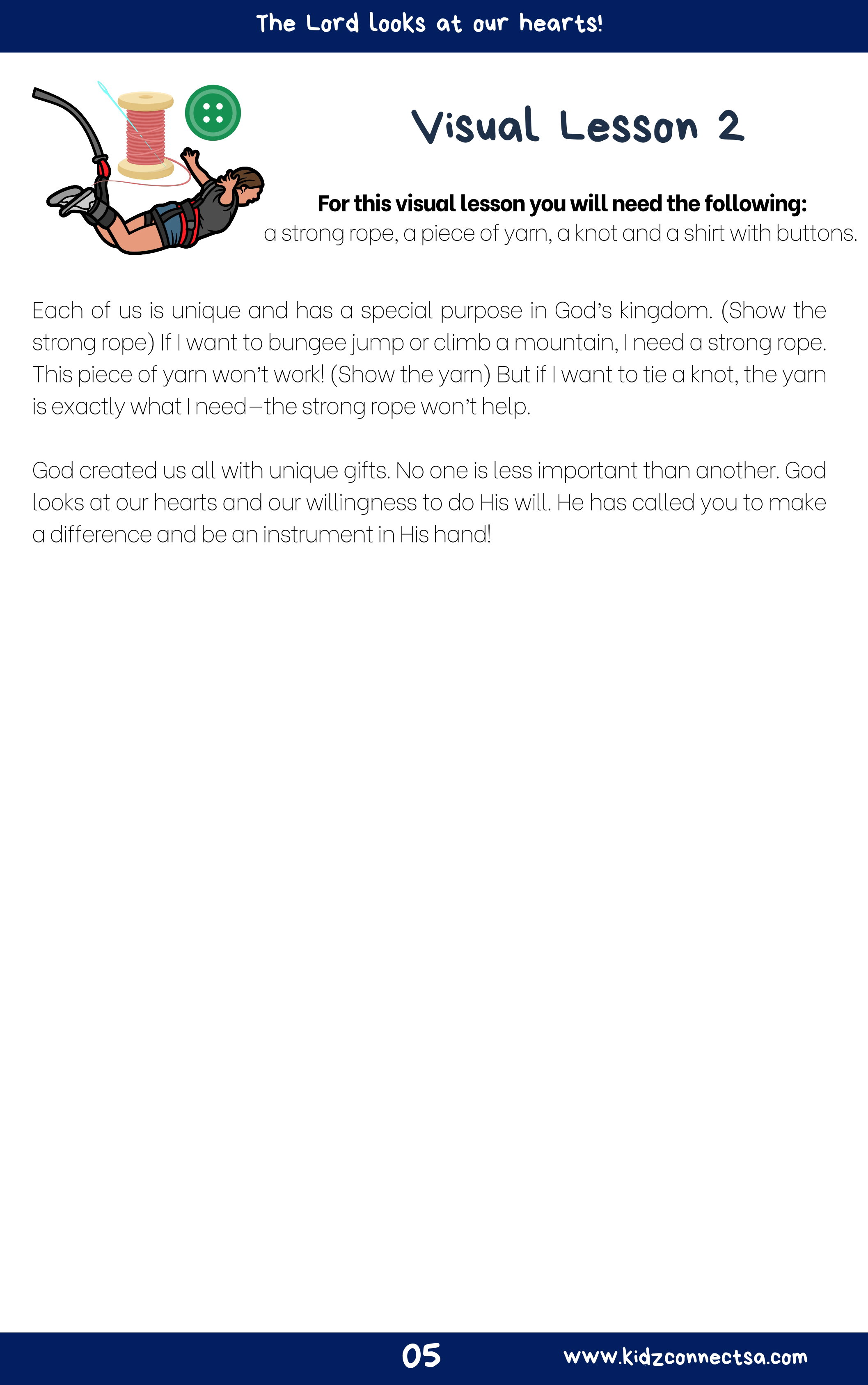 Impact and Influence – 4 Weeks of Primary School Lessons for Children's Church_6