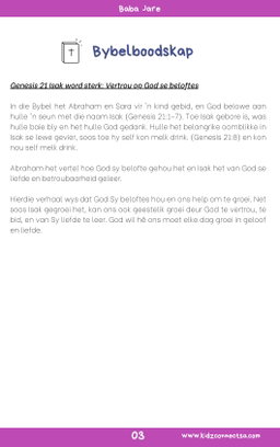 Kinders kan groei in God – 4 weke se kinderklesse vir laerskool kinders