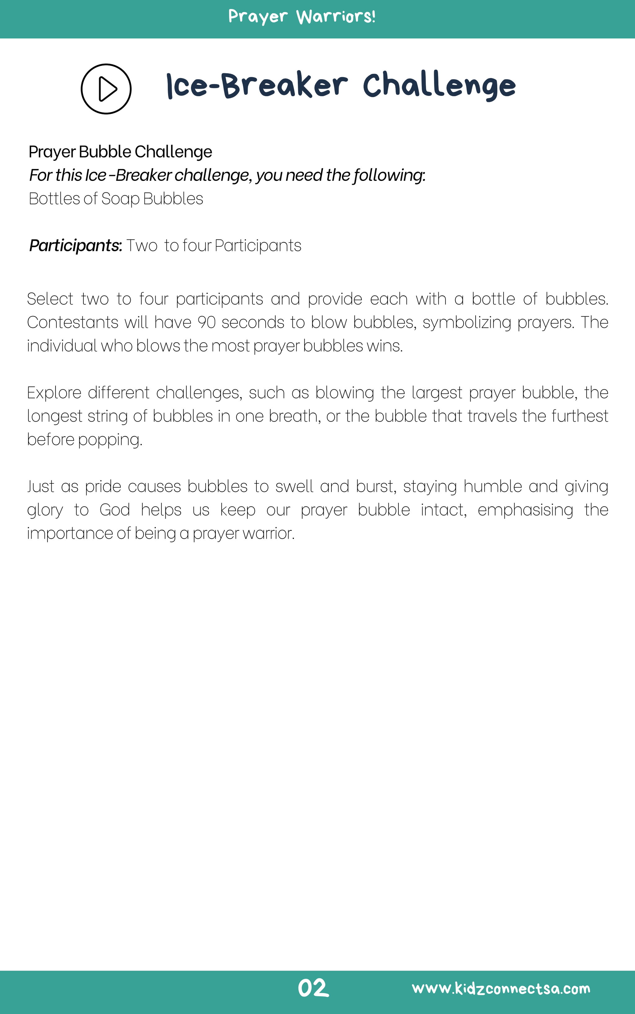 Kids who Pray – 4 Weeks of Primary School Lessons for Children's Church_3