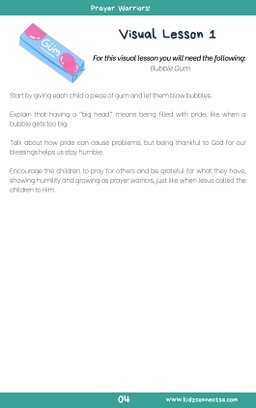 Kids who Pray – 4 Weeks of Primary School Lessons for Children's Church