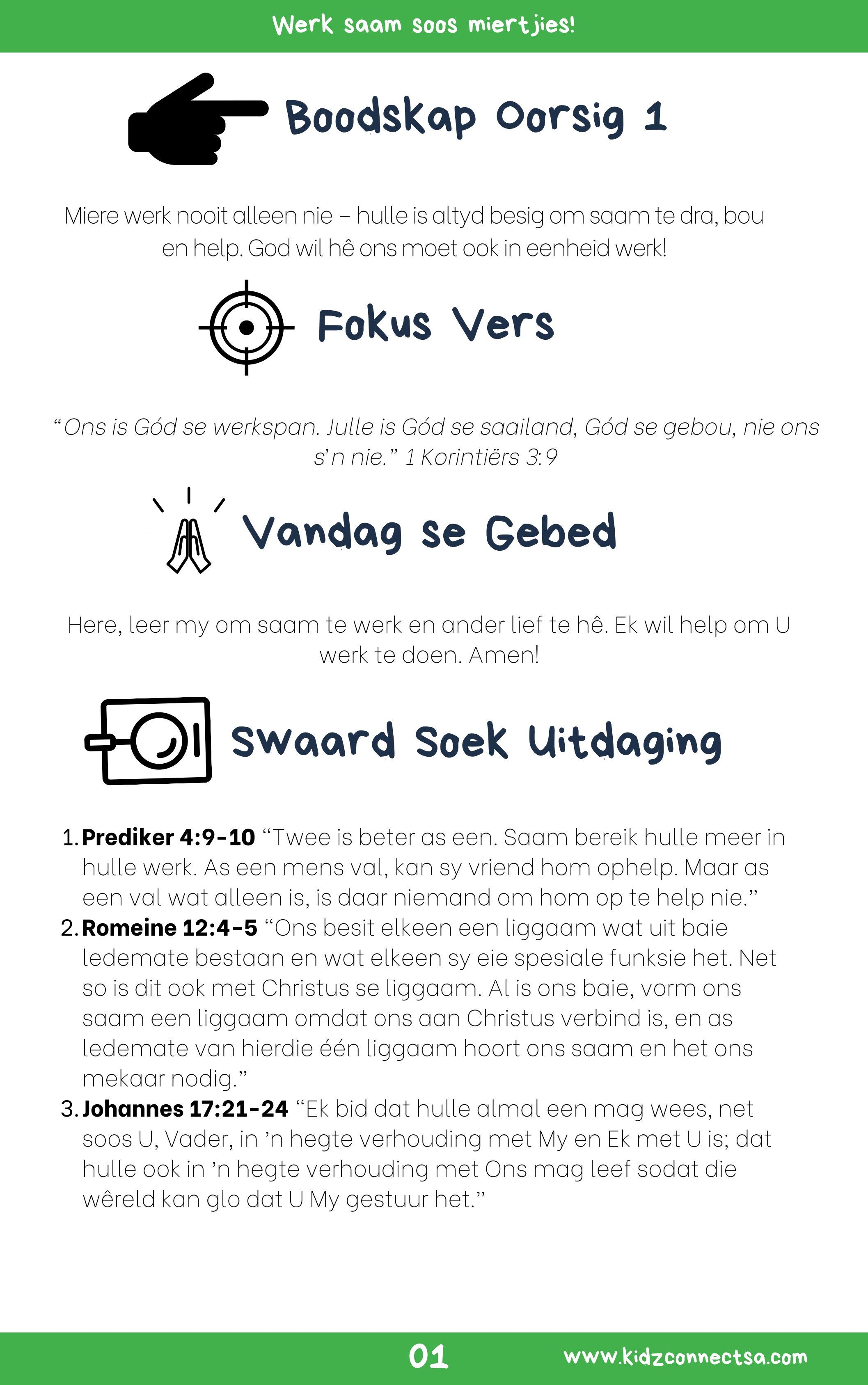 Klein Insekte, Groot Waarhede – 4 weke se kinderkerklesse vir laerskool kinders_2