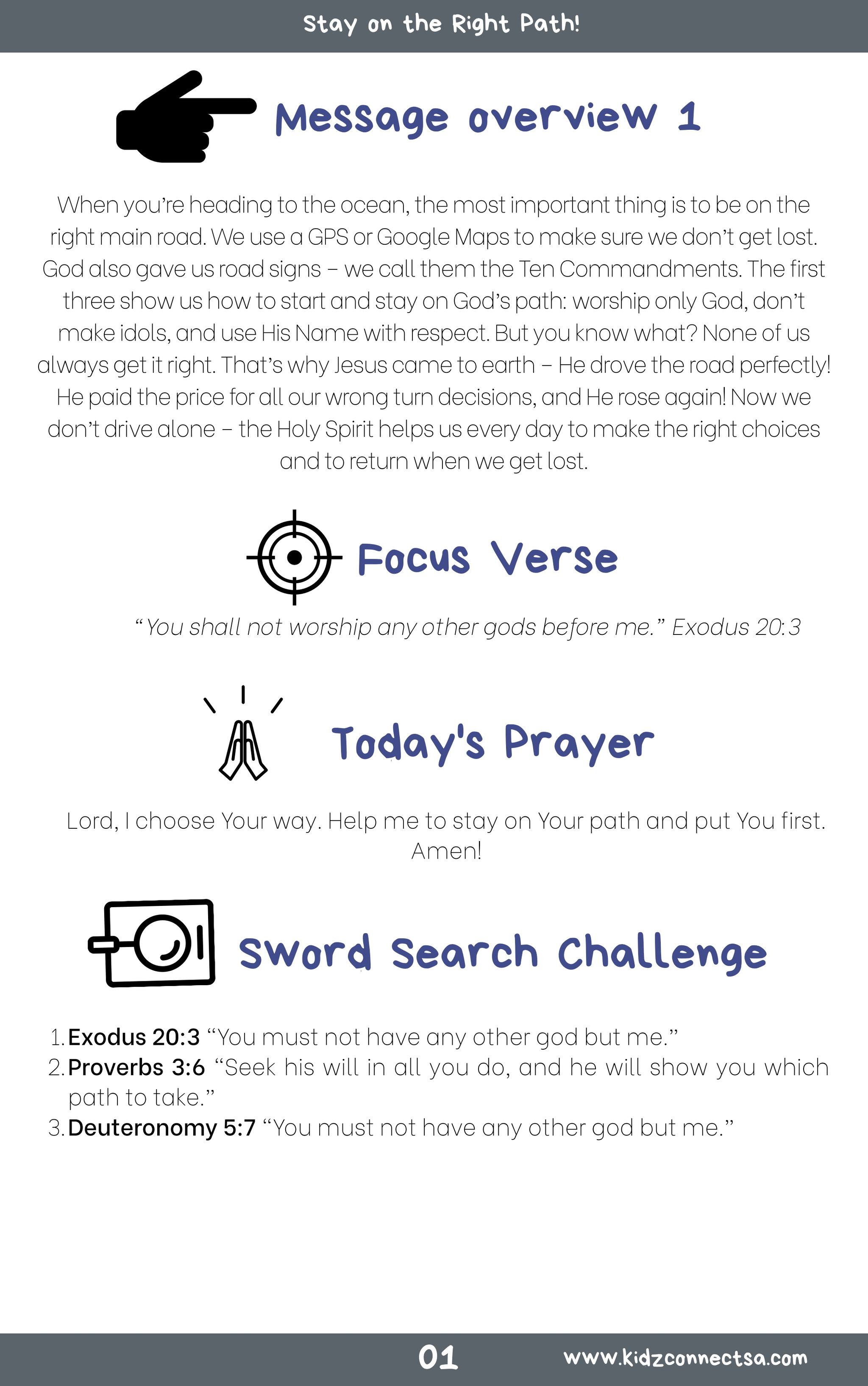 On the Road with God – 4 Weeks of Primary School Lessons for Children's Church_2