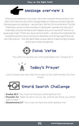 On the Road with God – 4 Weeks of Primary School Lessons for Children's Church