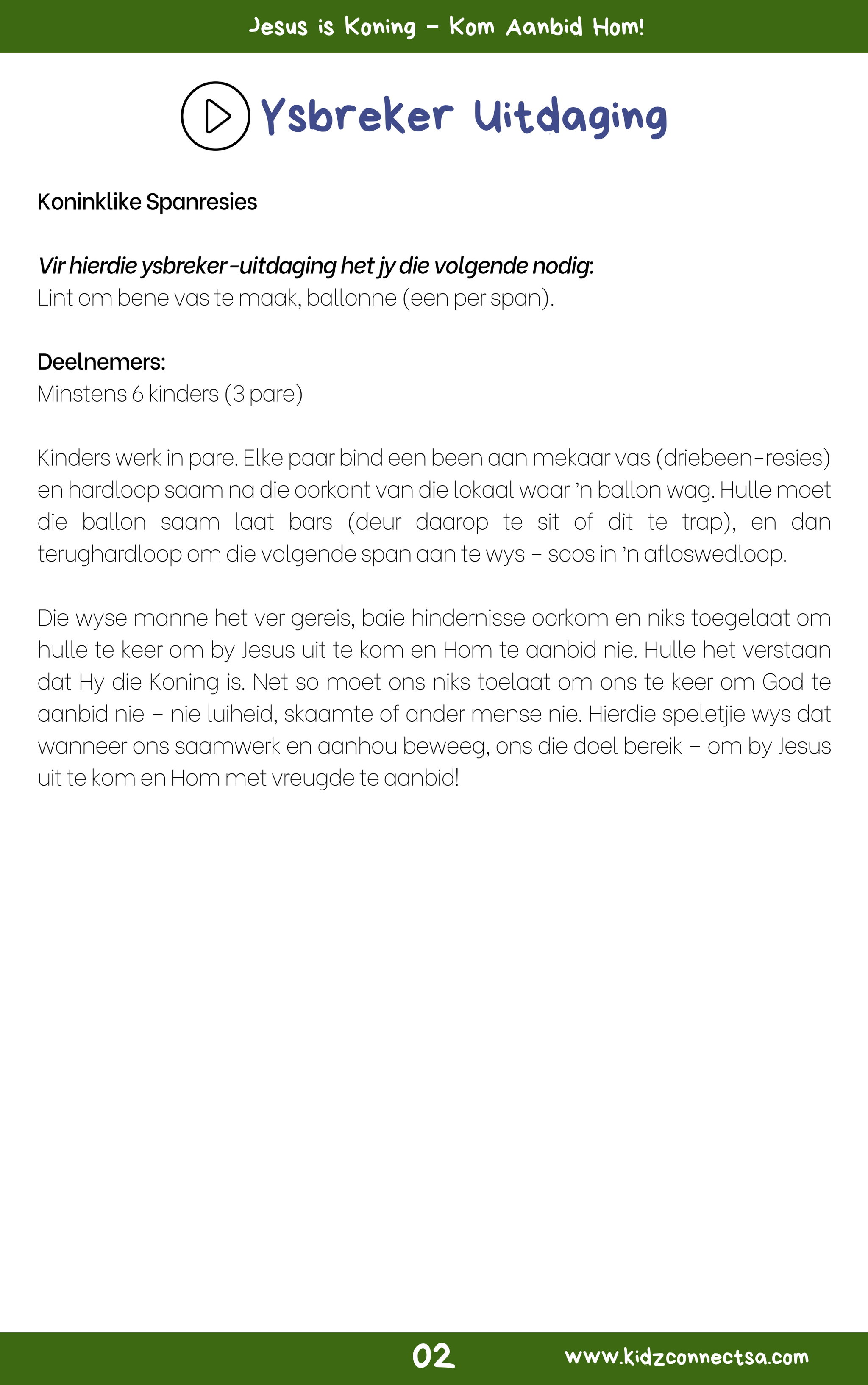 Ontdek Jesus in Matteus – 4 weke se kinderkerklesse vir laerskool kinders_3