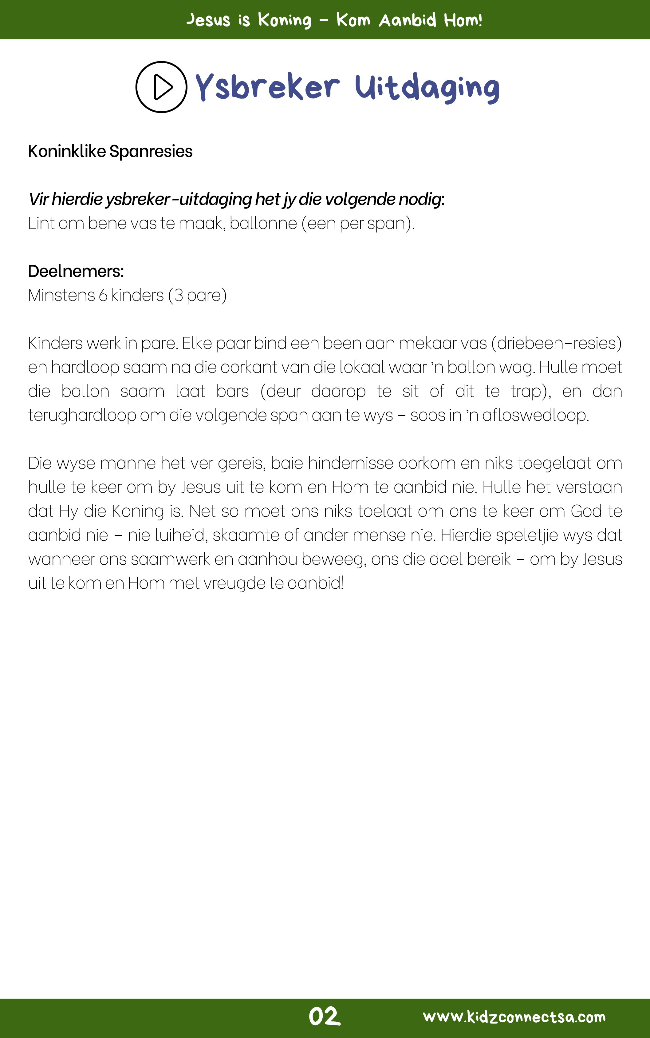 Ontdek Jesus in Matteus – 4 weke se kinderkerklesse vir laerskool kinders_3
