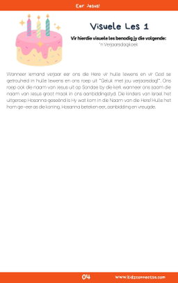 Oorwinning - 4 weke se kinderkerklesse vir laerskool kinders