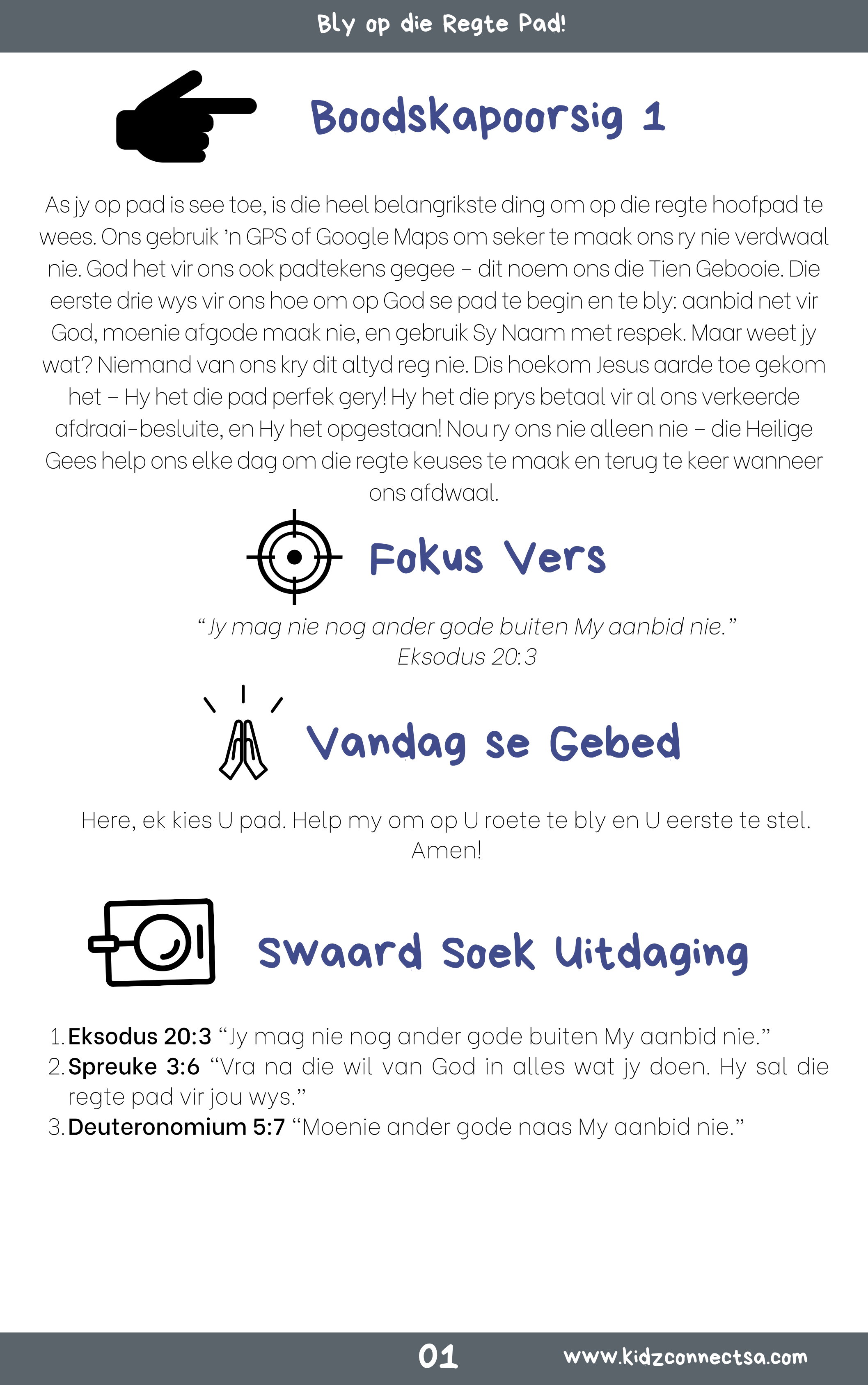 Op Pad met God – 4 weke se kinderkerklesse vir laerskool kinders_2