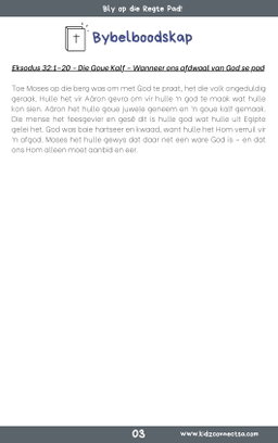 Op Pad met God – 4 weke se kinderkerklesse vir laerskool kinders