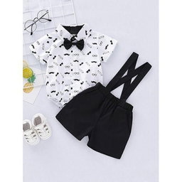 Baby Gentleman Short Sleeve Bodysuit + Suspender Pants