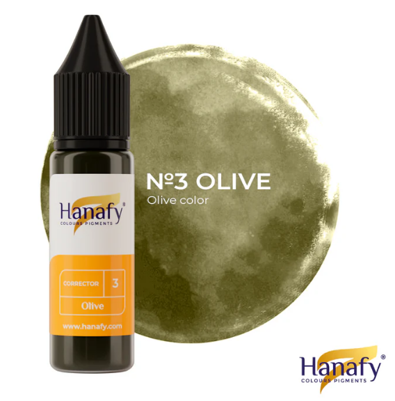 Warm Olive Corrector N3 - Hanafy Colours Pigments 15 ML