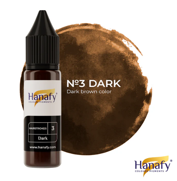 Hairstrokes Dark N3 - Hanafy Colours Pigments 15 ML_0