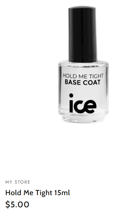 Hold me Tight Base Coat - Ice Nail Care 15ML