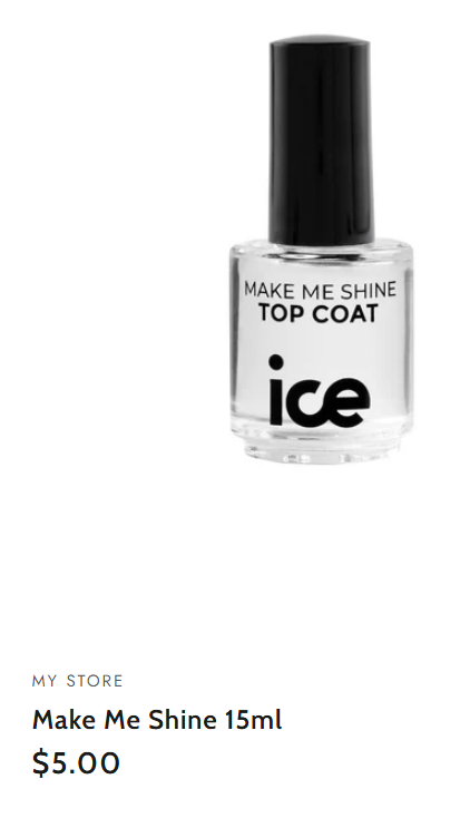 Make Me Shine Top Coat - Ice Nail Care 15ML