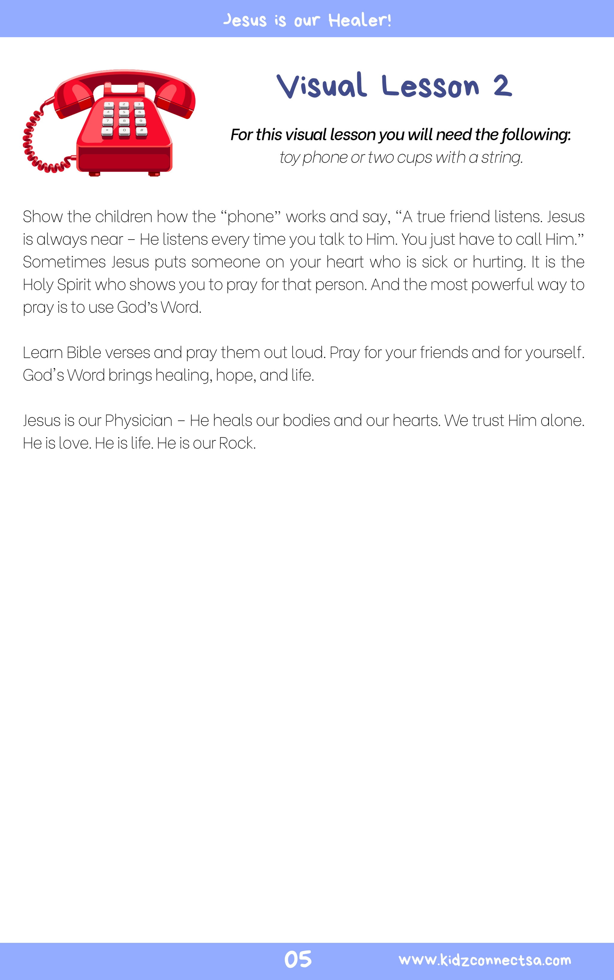 Pray with Power – 4 Weeks of Primary School Lessons for Children's Church_6