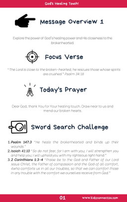 Road to Healing and Restoration – 4 weke se kinderkerklesse vir laerskool kinders