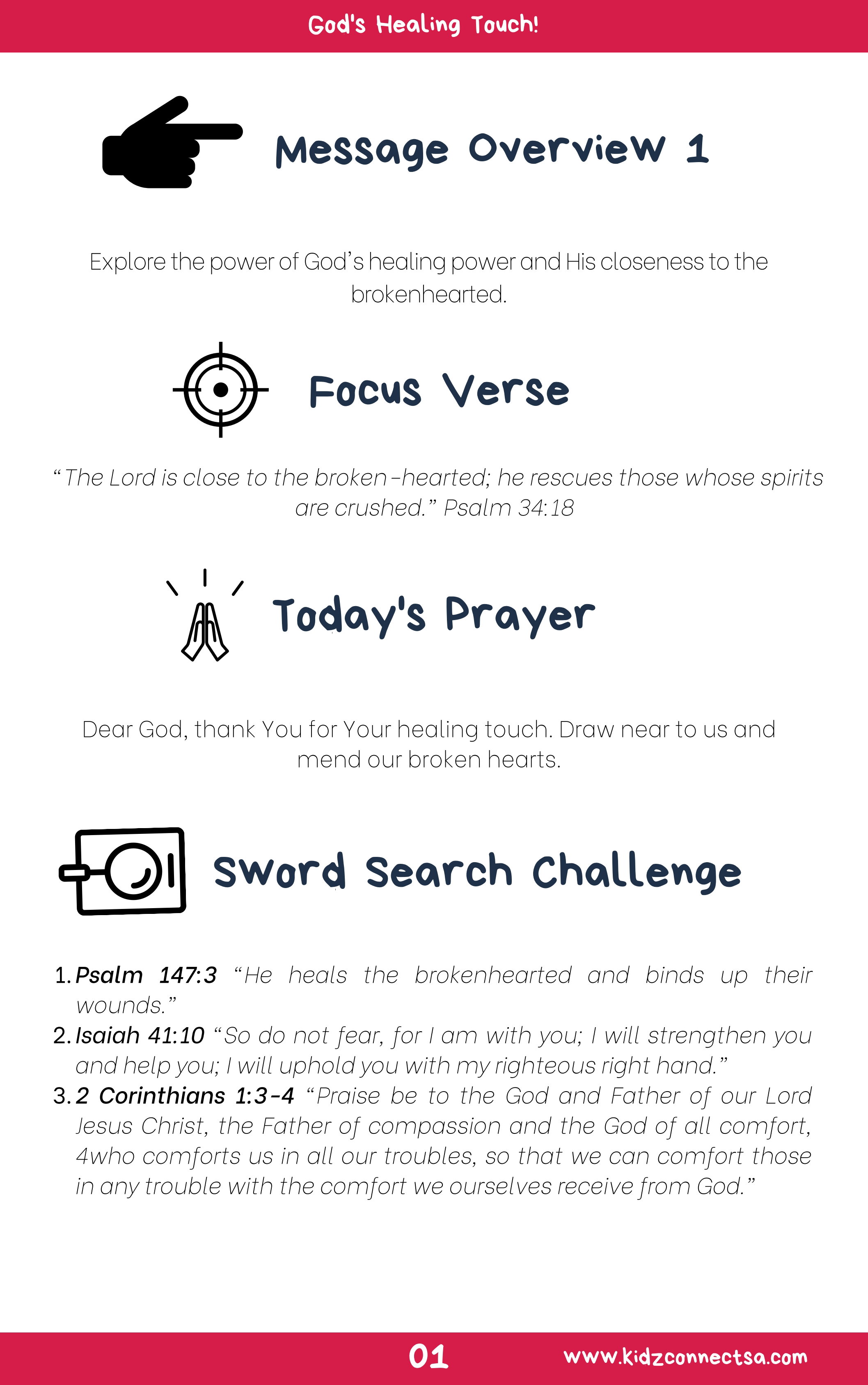 Road to Healing and Restoration – 4 weke se kinderkerklesse vir laerskool kinders_2