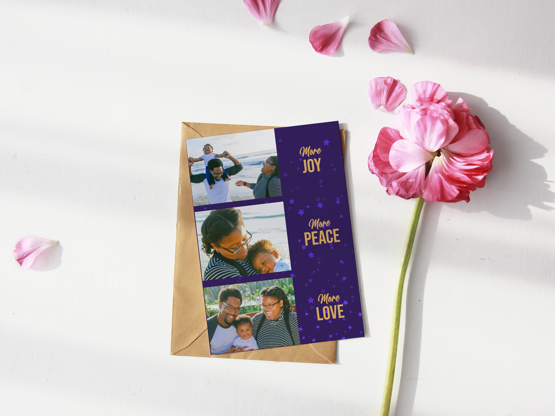 More Joy, More Peace, More Love Christmas Card