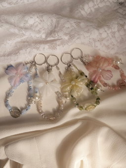 Hydrangea Keychain 