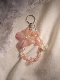 Hydrangea Keychain 