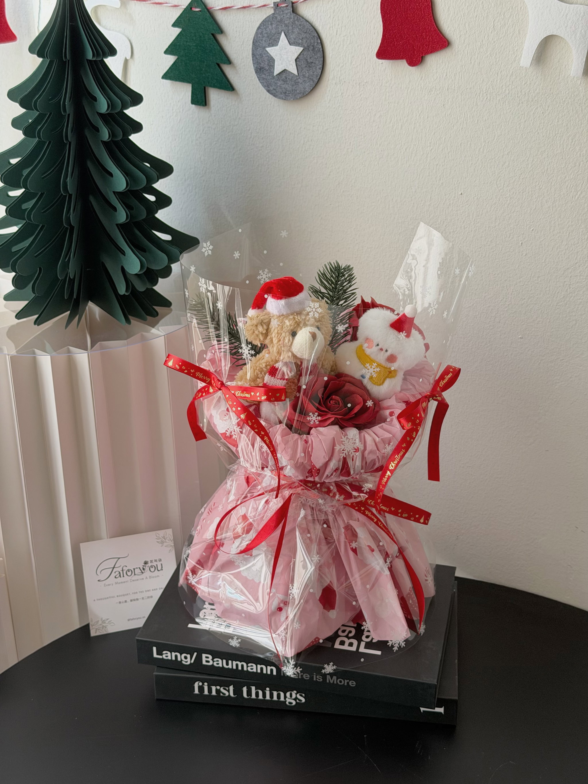 Christmas Transparent Bouquet  ( Pink )_0