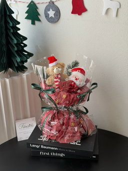 Christmas Transparent Bouquet  ( Red )