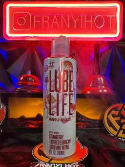 Lubricante sabor a fresa, a base de agua 